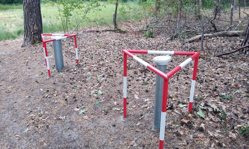 Zwei Grundwassermessstellen am Schwarzen Wasser in Wesel