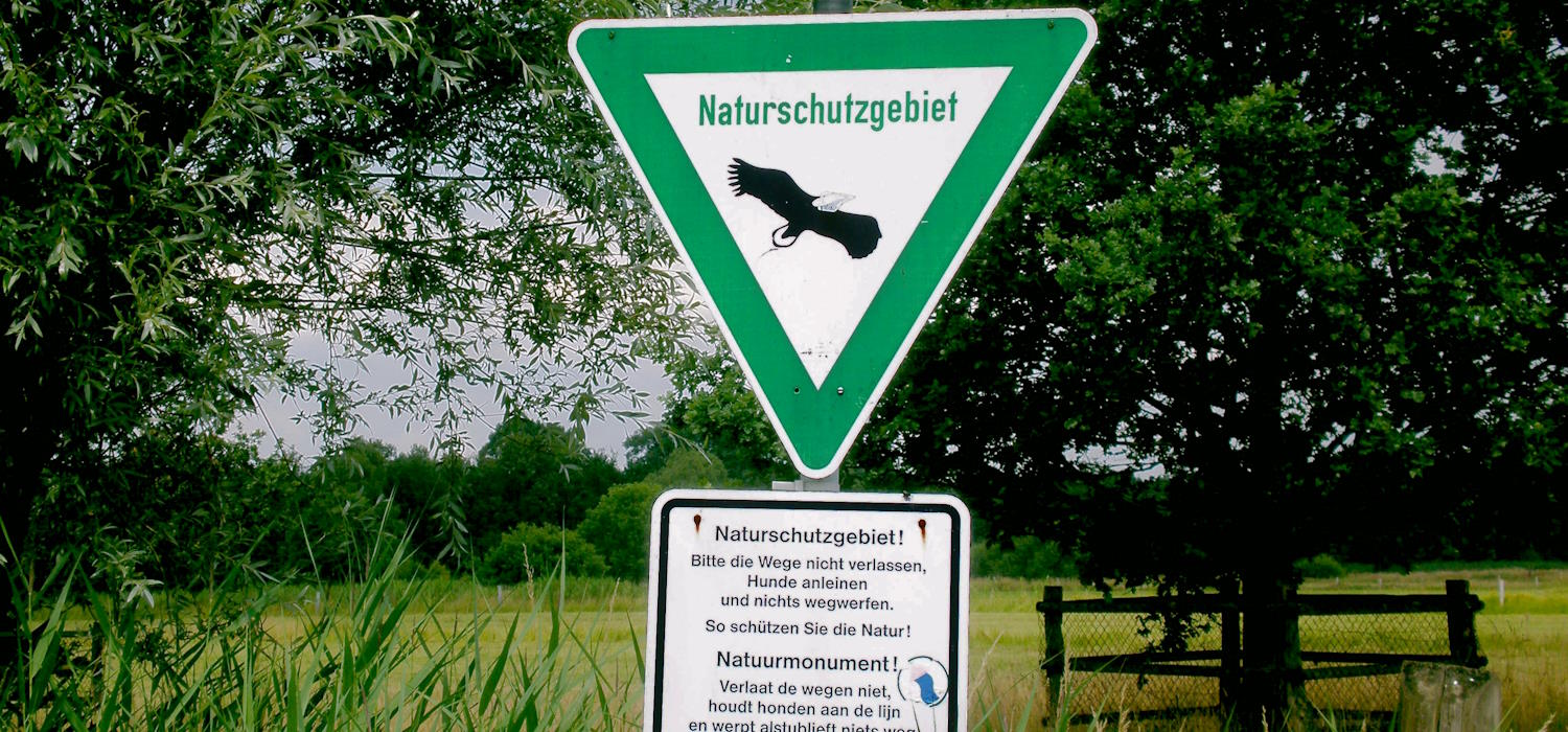 Hinweisschild Naturschutzgebiet Hinweisschild Naturschutzgebiet